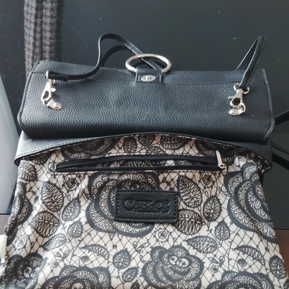 Carlos By Carlos Santana Envelope Front Ring Purse Black - Picture 12 of 16